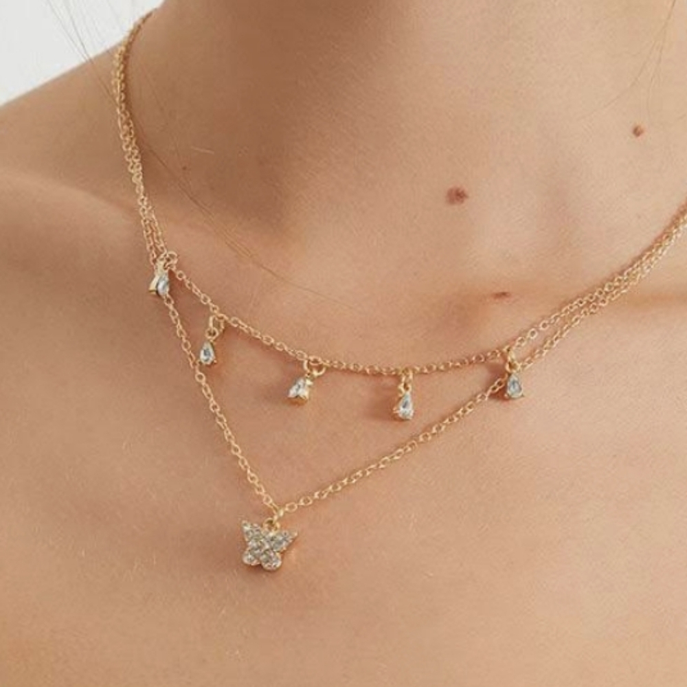 Frasier Sterling Coker or Anklets with 5 tear drop diamonds  New